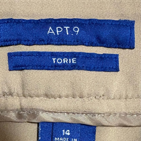 APT. 9 Women Khaki Capris size 14 - Picture 2 of 8